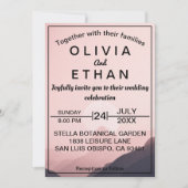 Elegante Bergen Natuur Buitenshuis Wild Wedding Kaart (Voorkant)