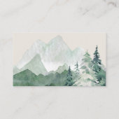 Elegante bergen QR-code bijlage kaart (Achterkant)