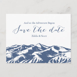Elegante berghuwelijks 'Save the Date'-kaart Aankondigingskaart