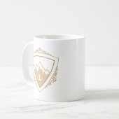 Elegante bergtop monogram koffiemok (Voorkant links)