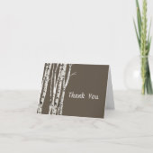 Elegante berkenbomen trouw bedankt (Voorkant)