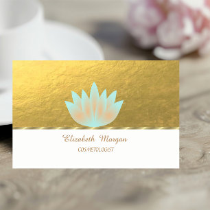 Elegante Beroeps, Faux Goud, Lotus Visitekaartje