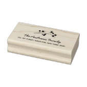 Elegante Berry Branch Familienaam Leaf Rubberstempel (Stempel)