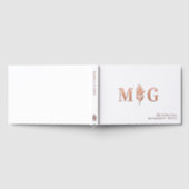 Elegante Berry Twig 2 Initiaal Monogram bruiloft Gastenboek (Volledig)