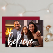 Elegante Bes Typography Geloof Foto Kerstmis