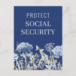 Elegante Bescherm de Politieke Sociale Zekerheid Briefkaart