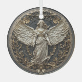 Elegante Beschermengel Kerst Ornament (Voorkant)
