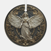 Elegante Beschermengel Kerst Ornament (Achterkant)