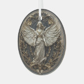 Elegante Beschermengel Kerst Ornament (Voorkant links)