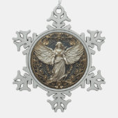 Elegante Beschermengel Kerst Ornament (Voorkant)