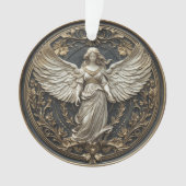 Elegante Beschermengel Kerst Ornament (voorkant)