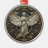 Elegante Beschermengel Kerst Ornament (Voorkant)