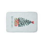 Elegante besneeuwde kerstboom badmat (Voorkant)