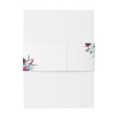 Elegante bessen, blauw en bordeaux bloemenbruiloft uitnodigingen wikkel (Achterkant Voorbeeld)