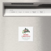 Elegante Bessen Kerst Botanisch Eenvoudig Magneet (Insitu (Vaatwasser))