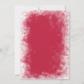 Elegante  bessen kerst familie foto feestdagenkaart (Achterkant)