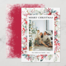 Elegante  bessen kerst familie foto