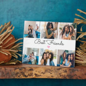 Elegante Best Friends Fotocollage Keepsake Fotoplaat (Zijkant)
