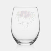 Elegante beste mama ooit wijnglas zonder voet (Achterkant)