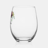 Elegante beste mama ooit wijnglas zonder voet (Links)