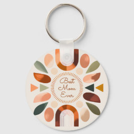 Elegante Beste Moeder Ooit Boho Sleutelhanger Moed