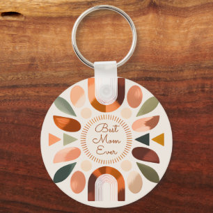 Elegante Beste Moeder Ooit Boho Sleutelhanger Moed