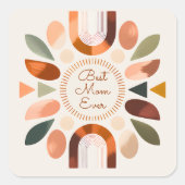 Elegante Beste Moeder Ooit Boho Sticker  (Voorkant)