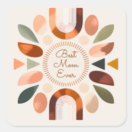 Elegante Beste Moeder Ooit Boho Sticker 