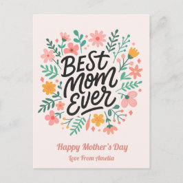 Elegante beste moeder ooit | Moederdag Feestdagenkaart