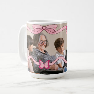 Elegante beste oma ooit kleinkinderen stoffig roze koffiemok