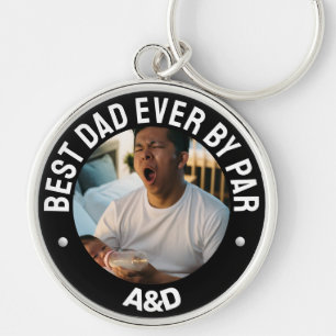 elegante beste papa ooit door par gepersonaliseerd sleutelhanger