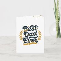 Elegante Beste Papa Ooit Gouden Laurel Vintage Gro