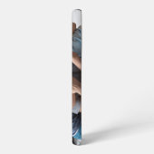 Elegante beste papa ooit script foto samsung galaxy hoesje (Linkerkant)