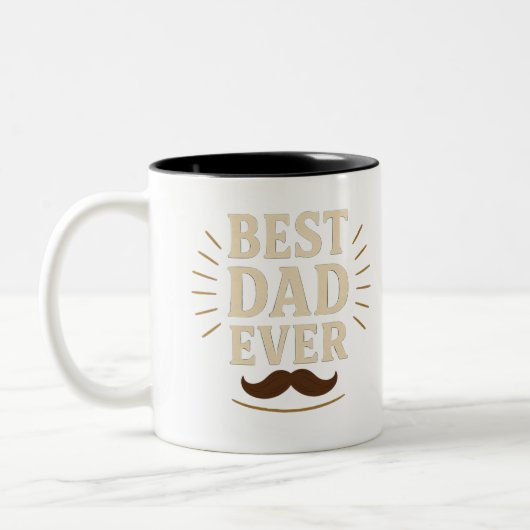 Elegante "Beste vader ooit" Mok - Vaderdag GiftMug (Links)