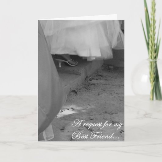 Elegante "Beste vriend, Maid of Honor" Verzoek Kaa (Voorkant)