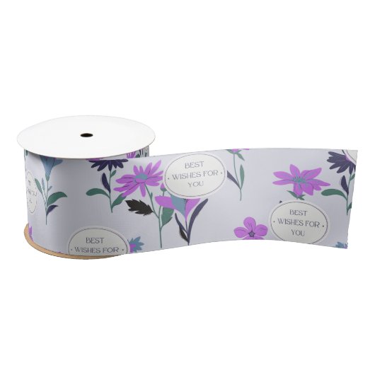 Elegante beste wensen lint voor cadeau wrapping (Spoel)