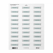 Elegante besteklabels etiket (Full Sheet)