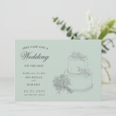 Elegante bestemming bloemenfoto bewaar de datum kaart (Staand voorkant)