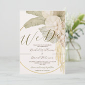 Elegante bestemming Bruiloft Uitnodiging Suite RSV (Staand voorkant)