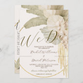 Elegante bestemming Bruiloft Uitnodiging Suite RSV (Voorkant / Achterkant)