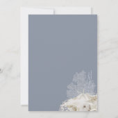 Elegante Bestemming Strand Kustbruiloft Kaart (Achterkant)