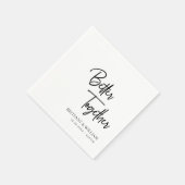Elegante Beter Samen Aangepaste Trouwservetten Servet (Hoek)