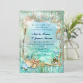 Elegante betoverde uitnodigingen voor onder de zee (Staand voorkant)