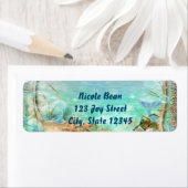 Elegante betoverde Zee uitnodigings Adresetiketten Etiket (Insitu)