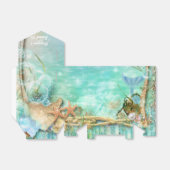 Elegante betoverde Zeeen strand tropische gunst do Bedankdoosjes (Uitgevouwen)