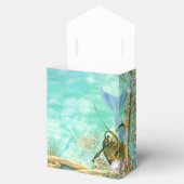 Elegante betoverde Zeeen strand tropische gunst do Bedankdoosjes (Geopend)