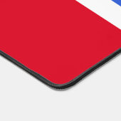 Elegante Betoverende Saffierblauw, Rood & Wit Bureaumat (Hoek)