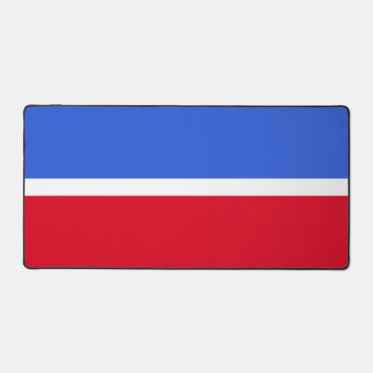 Elegante Betoverende Saffierblauw, Rood & Wit Bureaumat (Voorkant)