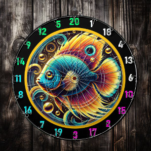 Elegante Betta Dartboard Wall Display Dartbord