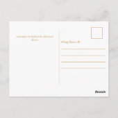 Elegante bevestiging Cross Pink Gold uitnodiging (Achterkant)